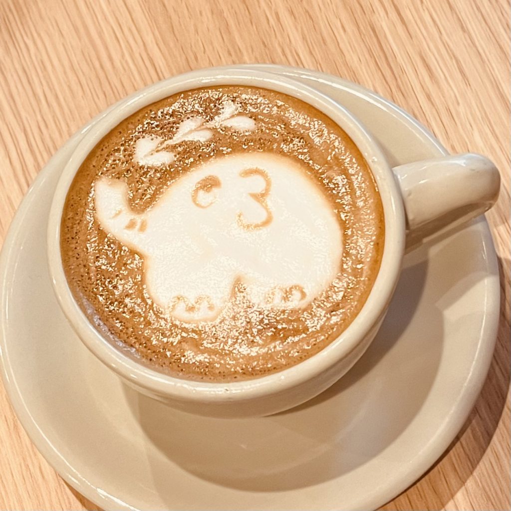 ホットラテ　ラテアート